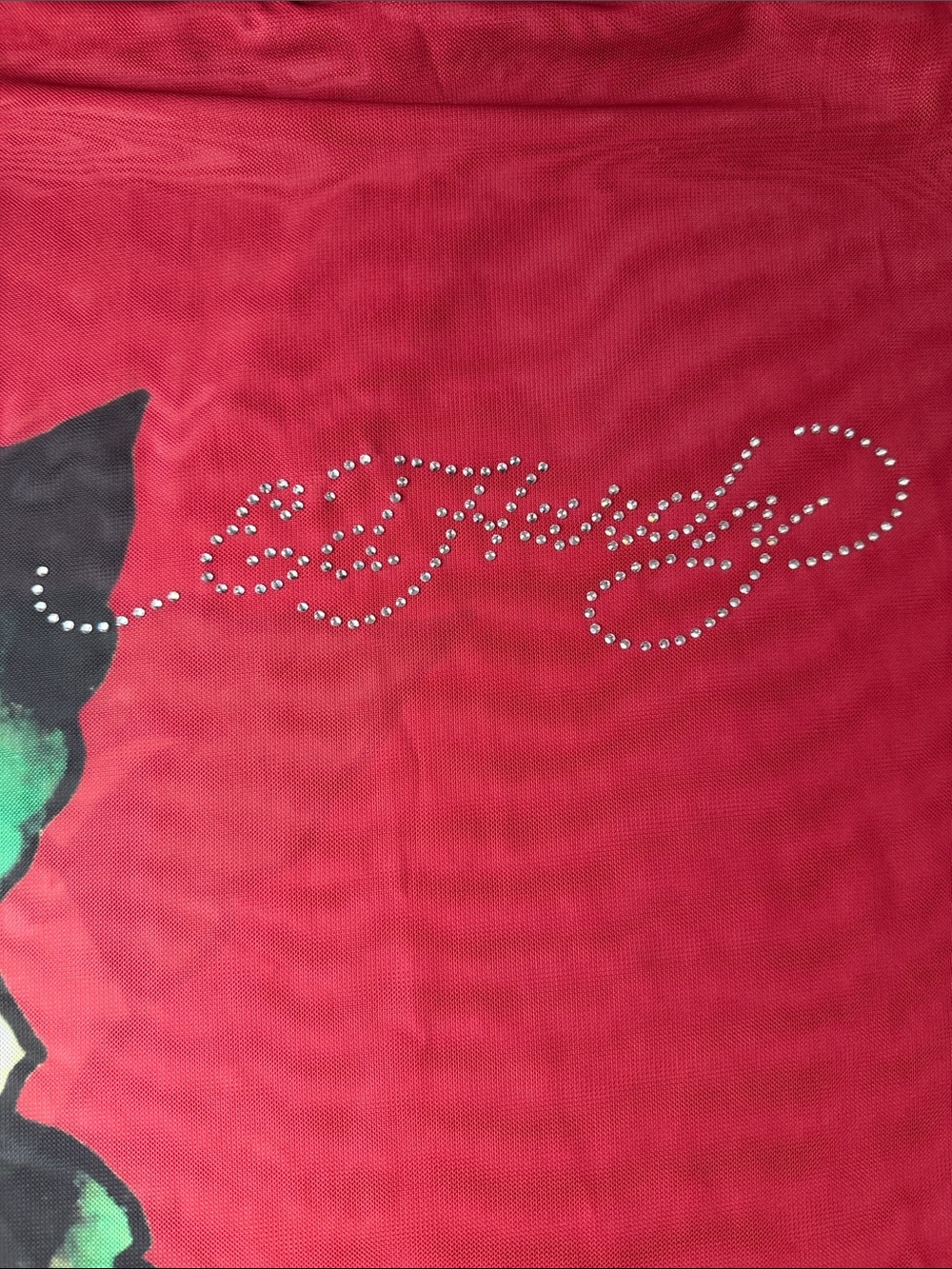 Ed Hardy Red 2 Piece Swim Cover Up Crop Top Maxi Skirt Set Y2K M NWT - Picture 13 of 13